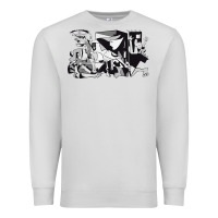 Dove Grey guernica artwork Premium Sweatshirt - linhVisuals