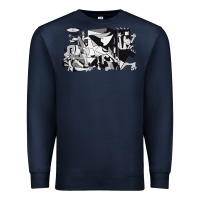 Navy guernica artwork Premium Sweatshirt - linhVisuals