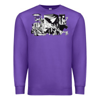 Purple guernica artwork Premium Sweatshirt - linhVisuals