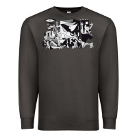 Smoke guernica artwork Premium Sweatshirt - linhVisuals