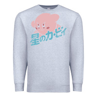 Heather Grey kirby kanji Premium Sweatshirt - linhVisuals