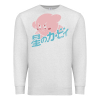 Oatmeal Heather kirby kanji Premium Sweatshirt - linhVisuals
