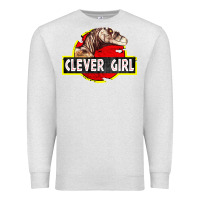 Oatmeal Heather clever girl Premium Sweatshirt - linhVisuals