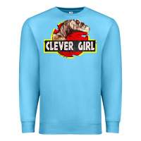 Ocean Blue clever girl Premium Sweatshirt - linhVisuals