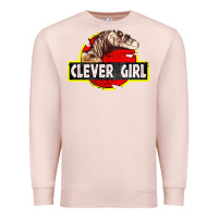 Pale Pink clever girl Premium Sweatshirt - linhVisuals