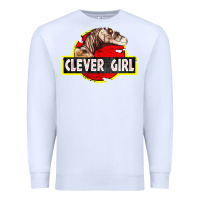 White clever girl Premium Sweatshirt - linhVisuals