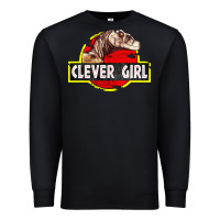 Black clever girl Premium Sweatshirt - linhVisuals