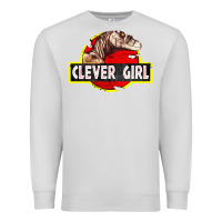 Dove Grey clever girl Premium Sweatshirt - linhVisuals