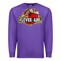 Purple clever girl Premium Sweatshirt - linhVisuals