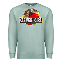 Seafoam clever girl Premium Sweatshirt - linhVisuals