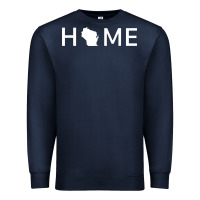 Navy home in wisconsin love u.s Premium Sweatshirt - linhVisuals