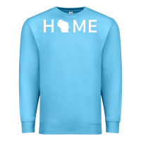 Ocean Blue home in wisconsin love u.s Premium Sweatshirt - linhVisuals