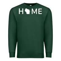 Sports Green home in wisconsin love u.s Premium Sweatshirt - linhVisuals