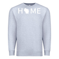 Heather Grey home in wisconsin love u.s Premium Sweatshirt - linhVisuals