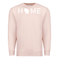 Pale Pink home in wisconsin love u.s Premium Sweatshirt - linhVisuals