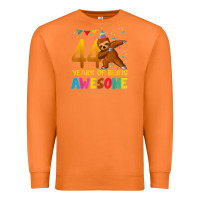 Carrot 44 years old birthday sloth dabbing 44th birthday sloth Premium Sweatshirt - linhVisuals