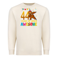 Sandshell 44 years old birthday sloth dabbing 44th birthday sloth Premium Sweatshirt - linhVisuals