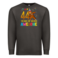 Smoke 44 years old birthday sloth dabbing 44th birthday sloth Premium Sweatshirt - linhVisuals