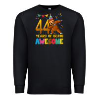 Black 44 years old birthday sloth dabbing 44th birthday sloth Premium Sweatshirt - linhVisuals