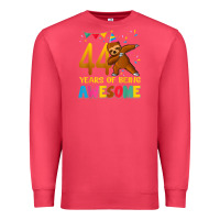 44 Years Old Birthday Sloth Dabbing 44th Birthday Sloth Premium Sweatshirt | Teevron