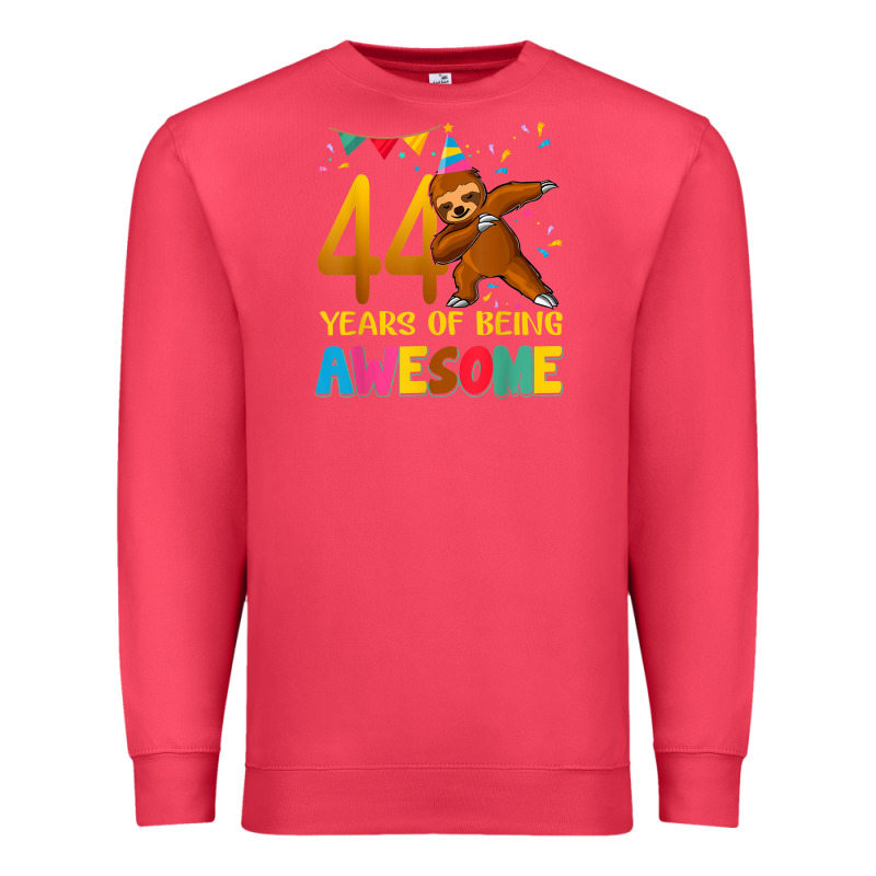 44 Years Old Birthday Sloth Dabbing 44th Birthday Sloth Premium Sweatshirt by linhVisuals | Teevron