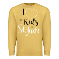 Antique Gold i love and heart the kids of st jude shirt for runners Premium Sweatshirt - linhVisuals