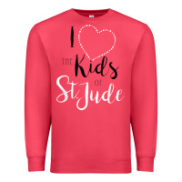 Cardinal i love and heart the kids of st jude shirt for runners Premium Sweatshirt - linhVisuals