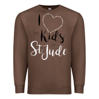 Chestnut i love and heart the kids of st jude shirt for runners Premium Sweatshirt - linhVisuals