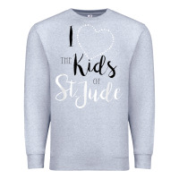 Heather Grey i love and heart the kids of st jude shirt for runners Premium Sweatshirt - linhVisuals
