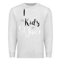 Oatmeal Heather i love and heart the kids of st jude shirt for runners Premium Sweatshirt - linhVisuals