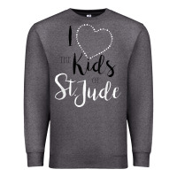 Charcoal Heather i love and heart the kids of st jude shirt for runners Premium Sweatshirt - linhVisuals