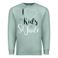 Seafoam i love and heart the kids of st jude shirt for runners Premium Sweatshirt - linhVisuals