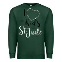 Sports Green i love and heart the kids of st jude shirt for runners Premium Sweatshirt - linhVisuals