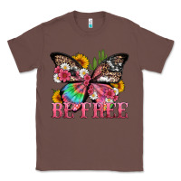Chestnut be free with butterfly and cactus flowers Classic Tee - Artiststas