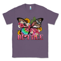 Lavender be free with butterfly and cactus flowers Classic Tee - Artiststas