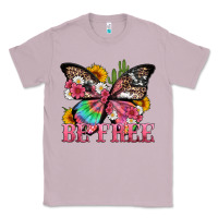 Lilac be free with butterfly and cactus flowers Classic Tee - Artiststas