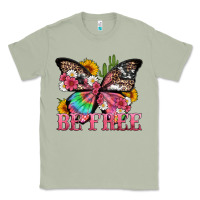 Matcha be free with butterfly and cactus flowers Classic Tee - Artiststas