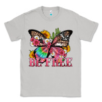 Be Free With Butterfly And Cactus Flowers Classic Tee | Teevron