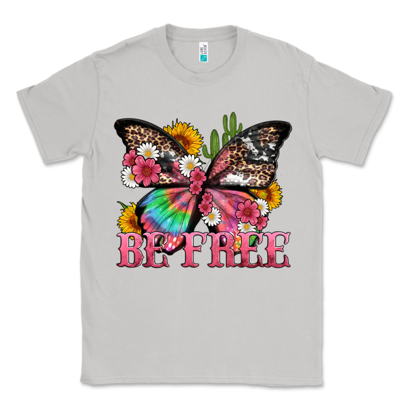 Be Free With Butterfly And Cactus Flowers Classic Tee by Artiststas | Teevron