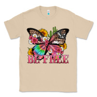 Mushroom be free with butterfly and cactus flowers Classic Tee - Artiststas