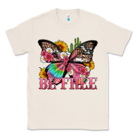 Natural be free with butterfly and cactus flowers Classic Tee - Artiststas