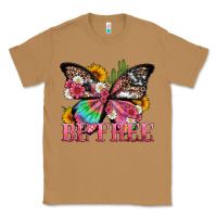 Toasted Coconut be free with butterfly and cactus flowers Classic Tee - Artiststas