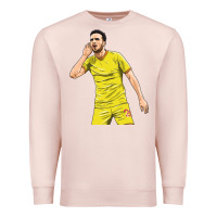 Pale Pink Diogo Jota Premium Sweatshirt - linhVisuals