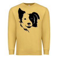 Antique Gold dog, collie, dogs, collies, border collies, puppy, sheepdog Premium Sweatshirt - linhVisuals