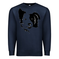 Navy dog, collie, dogs, collies, border collies, puppy, sheepdog Premium Sweatshirt - linhVisuals