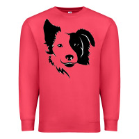 Cardinal dog, collie, dogs, collies, border collies, puppy, sheepdog Premium Sweatshirt - linhVisuals