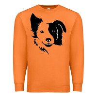 Carrot dog, collie, dogs, collies, border collies, puppy, sheepdog Premium Sweatshirt - linhVisuals