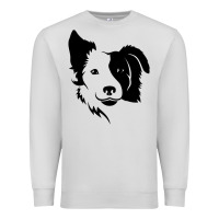 Dove Grey dog, collie, dogs, collies, border collies, puppy, sheepdog Premium Sweatshirt - linhVisuals