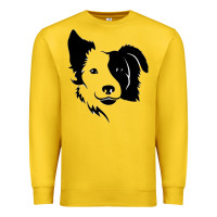 Lemon dog, collie, dogs, collies, border collies, puppy, sheepdog Premium Sweatshirt - linhVisuals