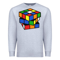 Heather Grey rubik cube Premium Sweatshirt - linhVisuals